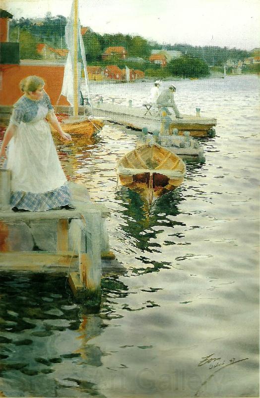 Anders Zorn vagskvalp Norge oil painting art
